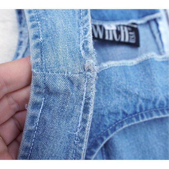 Vintage 90s Switch USA Sexy Denim Bodycon Midi Dress - Picture 8 of 8